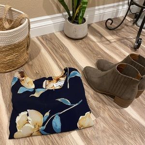 Dark Blue Floral dress